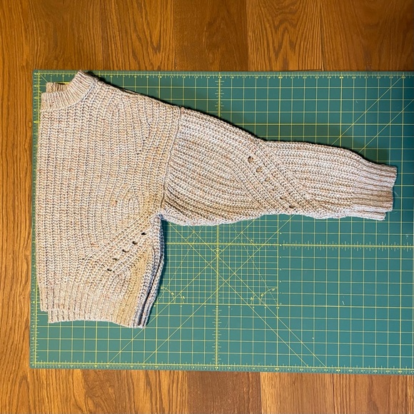 Point Sur Light Blue Chunky Cropped Sweater Sz S - Picture 3 of 12